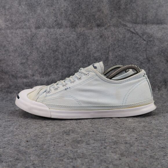 Converse Shoes Womens 9 Sneakers Jack Purcell Ox Classic Canvas Retro Blue Low - Picture 4 of 14